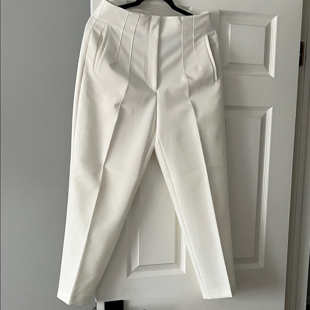 Zara white Women's Trousers - Picture 2 of 5